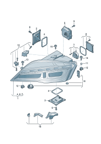 420941029AA-LED headlamp (For traffic only)