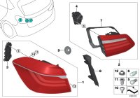 63217311059-REAR LEFT LAMP ON THE WING