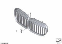 51138494818-SHADOW-LINE RADIATOR GRILLE WITHOUT A CAMERA