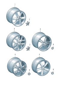 420601025AK-Wheel rim-aluminium alloy   Colour code:
