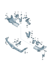 4G0199307J-BRACKET ASSY-AIR INTAKE
