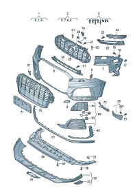 4M0807158F-PORSCHE CAYENNEAIR DUCT CENTRE