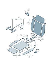3D0963551AJ-Heating element-seat side (Driver and co-pilot side)
