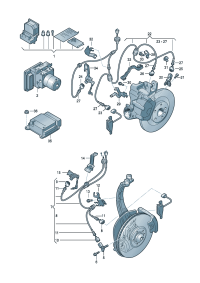 4H0927904C-Sensor, speed Brake pad Wire, wear indicator   D  -08.08.2011