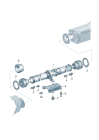 8E0521101T-PORSCHE CAYENNE CARDAN SHAFT