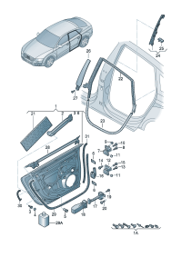 4G8833051A-Door assy-rr, lh