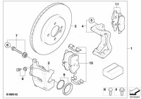 34116770251-BRAKE PAD SET REAR BMW G20,G21/4 CYL
