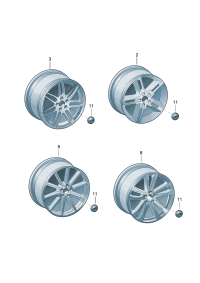 4G9601025K-Wheel rim-aluminium alloy