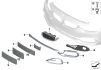 51135A3D028-GRILL FRT RH X5