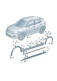 22D853855A-Garnish assy-s/rail lwr