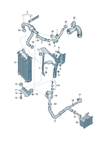 8K0121030B-WATER HOSE/A8