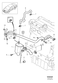 1271653-RADIATOR HOSE W124/E200/E220
