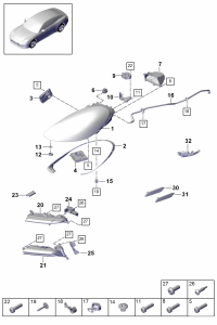 971941043G-LED HEADLIGHT/718 BOXTER