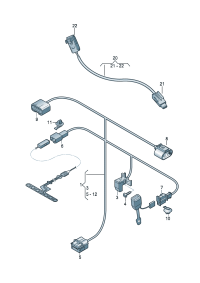 4G8971365C-Harness, S/belt warning system  D  -19.11.2012