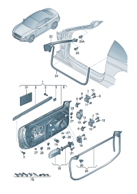 8F0831051A-Door assy-rr, lh