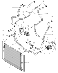 3Y0145795B-Coolant pipe Intercooler-w204/w204