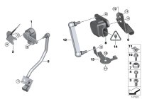 31126765663-LEFT RIDE HEIGHT SENSOR BRAC379999