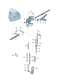 30G955427-Wiper blade For back door lid
