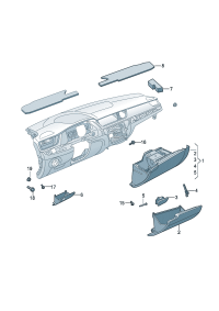 3VD857097A-GLOVE BOX ASSY