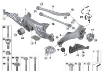 33316865534-Member, rear axle frame