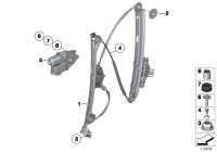51357197923-WINDOW LIFTER W/OMOTOR RRLH X5