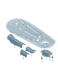 18D825701-Muffler assy-rr Insulator-heat