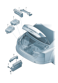 4H0959107AB-Control unit, for rear hatch cover D-19.11.2012