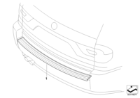 51140309263-Protector, trunk lid transparent