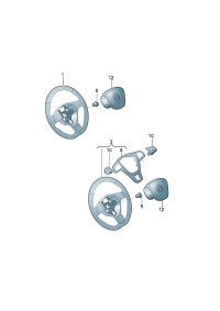 34D419091A-Multifunction steering wheel