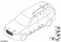 51138094566-SHADOW-LINE RADIATOR GRILLE WITHOUT A CAMERA