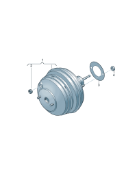 7P0612105-Booster, belt-brake Diaphragm-double