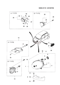 23867237-Head lamp assy