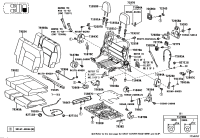7292860070E0-COVER, REAR SEAT CUSHION UNDER, LH