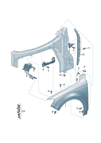 4M0098625-Retainer, One fender  D -MJ 2019