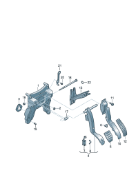 7L8723117-Bracket, pedal