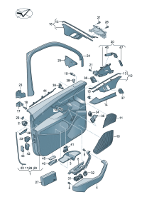8WD867103-Garnish assy-dr