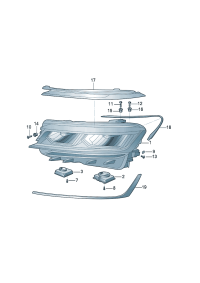 3ED941773-LED HEADLIGHT/718 BOXTER