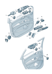4L1962107B-Switch assy-safety Locking the door