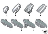 51169218046-Interior mirror manual/LED indicator