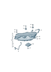 30C941005A-LED HEADLIGHT/718 BOXTER
