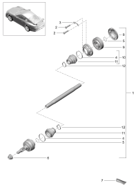 99133202481-Shaft, half swing Deprecated parts