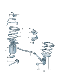 4F0919051H-Fuel delivery unit & Display, fuel level Sensor   Special item-----