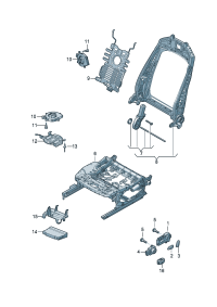 8WD959777-Switch, for lumbar support Adjuster