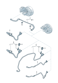 5QD612041B-Hose, w/vacuum Check valve & pressure sensor  None: Sensor assy-pressure     D  