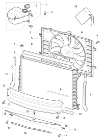 3W0121281H-SUPPORT ASSY, INSULATOR