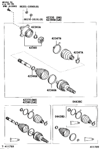 4234008010-SHAFT ASSY, RR DRIVE