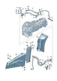 427317021-TRANSMISSION OIL COOLER BMW G30, G12, B48