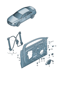 4H0837461A-Window regulator lh & rh D  -04.11.2013