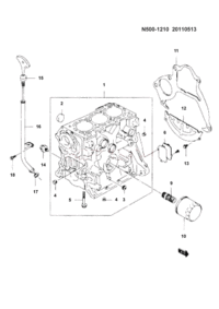 96642716-BLOCK ASSY,CYLN