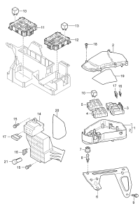 95561010502-Central electric unit Channel, drain